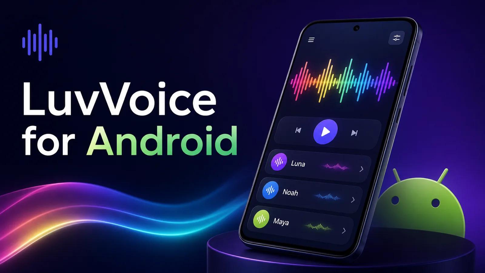 LuvVoice is now live on Google Play: AI text to speech for Android
